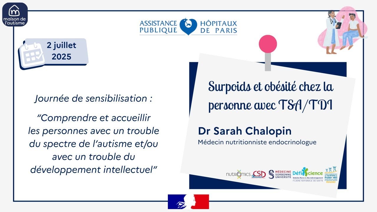 Journée de sensibilisation AP-HP - Surpoids et obésité chez la personne autiste