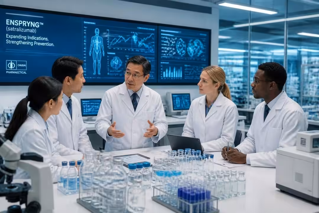 chugai pharmaceutical sollicite l'extension des indications d'enspryng afin d'améliorer la prévention et le traitement de nouvelles pathologies, renforçant ainsi son engagement envers la santé des patients.